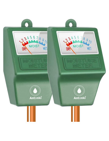 Medidor de Humedad del Suelo Antonki 2 Pack - Sin Batería