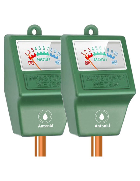 Medidor de Humedad del Suelo Antonki 2 Pack - Sin Batería