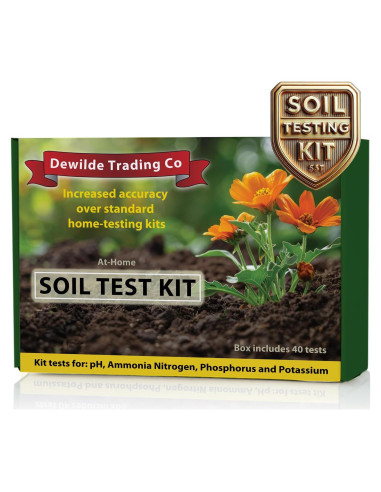 Kit de Prueba de Suelo 4 en 1 Dewilde - 40 Pruebas pH/N/P/K