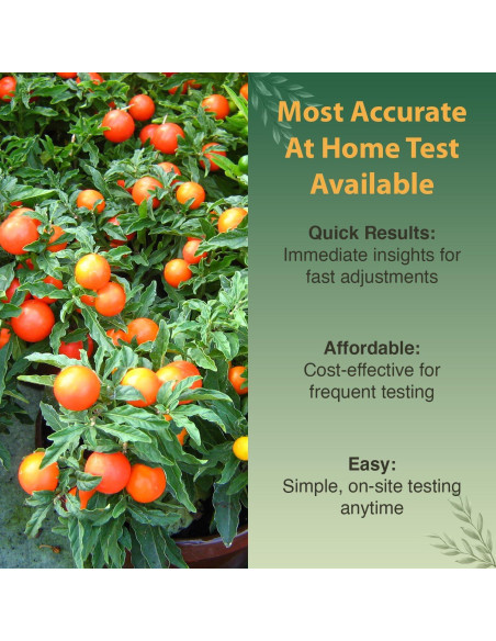 Kit de Prueba de Suelo 4 en 1 Dewilde - 40 Pruebas pH/N/P/K