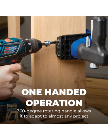 Kreg Pocket-Hole Jig 520PRO con Kit de Tornillos 260 Piezas