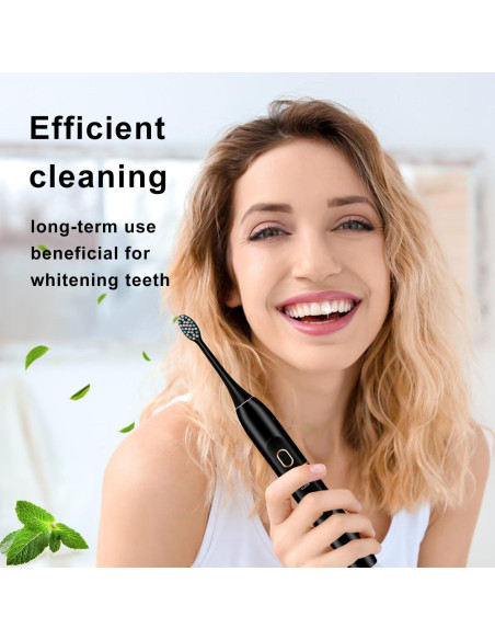 Cepillo de Dientes Eléctrico Kingheroes C2PRO Negro 8 Cabezas