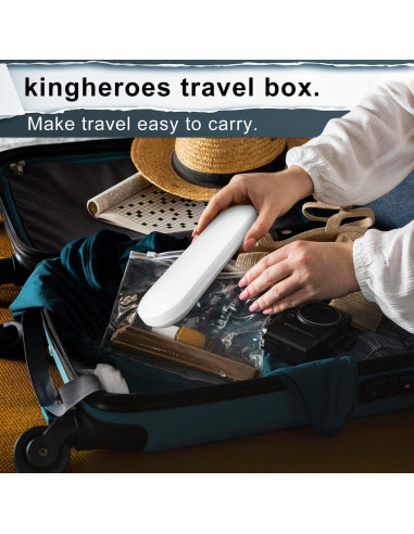 Cepillo de Dientes Eléctrico Kingheroes C2PRO Negro 8 Cabezas