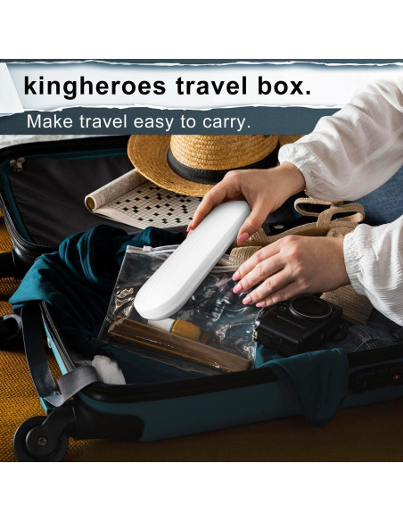 Cepillo de Dientes Eléctrico Kingheroes C2PRO Negro 8 Cabezas