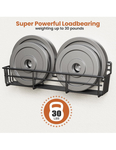 Organizador de Especias Colgante Mystozer 4 Estantes Negro