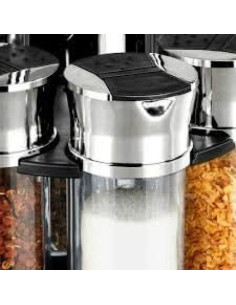 Soporte Giratorio de Especias Home Basics 6 Piezas Negro 2