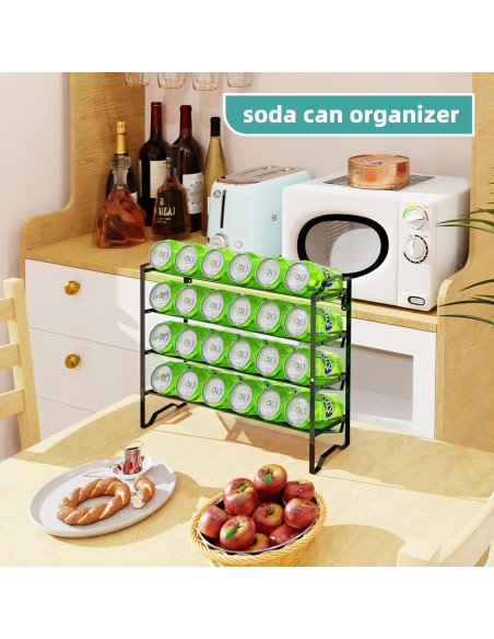 Organizador de Especias 4 Niveles Simple Trending Negro