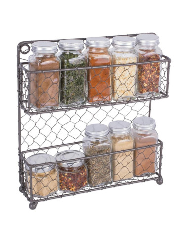 Estante de Especias DII Vintage de Metal 2 Niveles 0.45kg