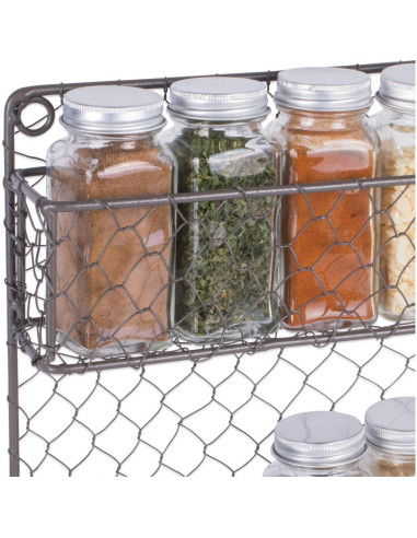 Estante de Especias DII Vintage de Metal 2 Niveles 0.45kg