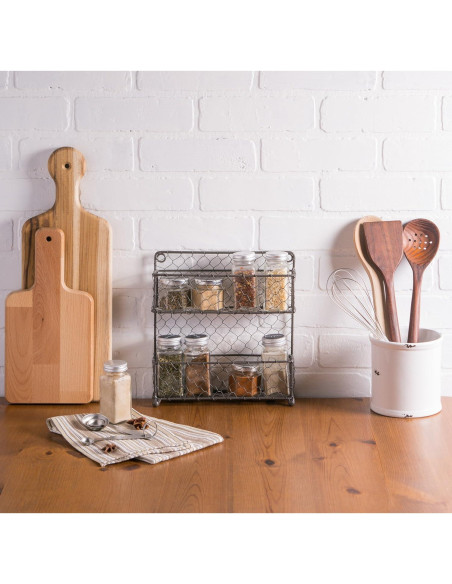 Estante de Especias DII Vintage de Metal 2 Niveles 0.45kg