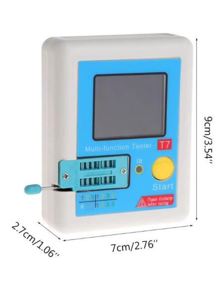 Probador de Transistores HiLetgo LCR-T7 TFT Medidor Multifuncional