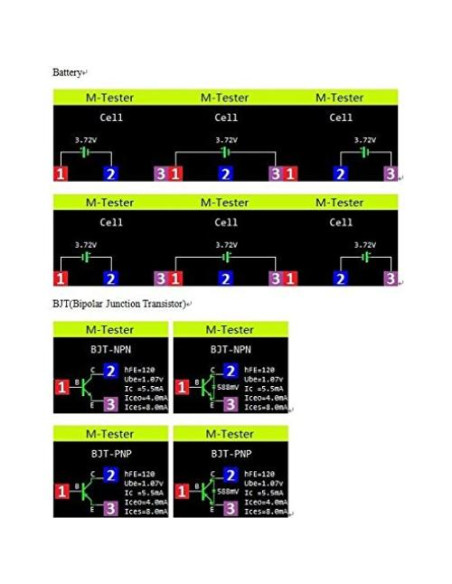 Probador de Transistores HiLetgo LCR-T7 TFT Medidor Multifuncional