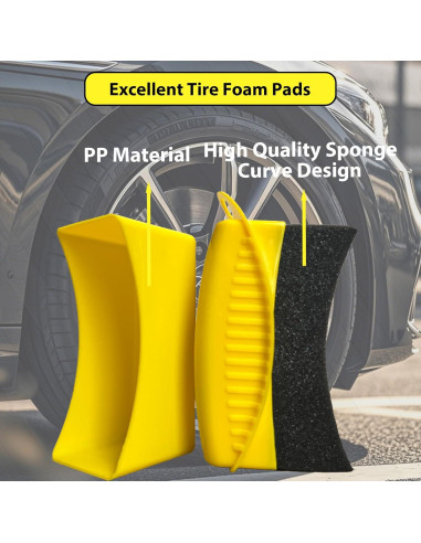 Almohadillas Aplicadoras de Brillo para Neumáticos RXALASKA - 2 Pcs