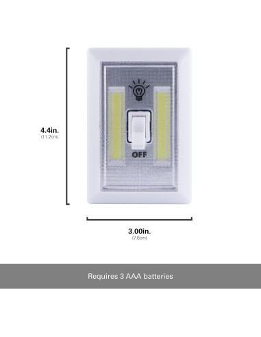 Interruptor de Luz LED Inalámbrico Lights by Night 100 Lúmenes