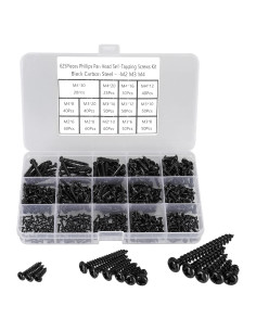 Kit de Tornillos Autoperforantes M2 M3 M4 625 Pcs HanTof