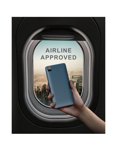 Banco de Energía IXNINE 26800mAh Carga Rápida 4 Salidas LED Azul