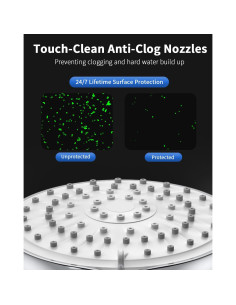 Cabezal de Ducha FASDUNT Cromo 6 Modos 80" Manguera 2