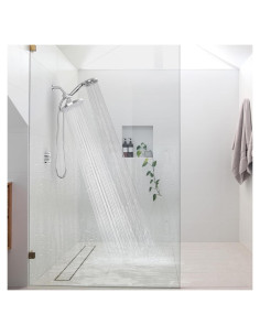 Cabezal de Ducha Doble SparkPod 8'' Cromo Pulido 21 Modos