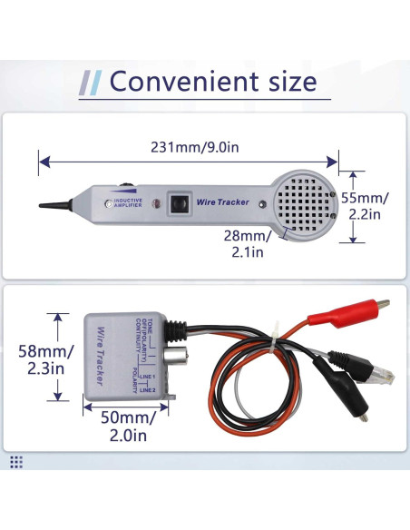 Kit de Generador de Tono Chaoos 200EP para Prueba de Cables