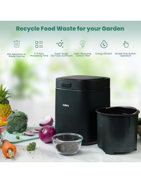 Compostador Eléctrico Karfo 2.5L Automático Sin Olores