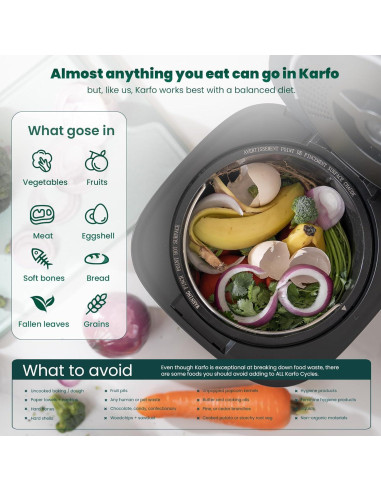 Compostador Eléctrico Karfo 2.5L Automático Sin Olores