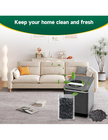 2 Paquetes 210g Filtros Carbón Activado FCFMY para Compostador