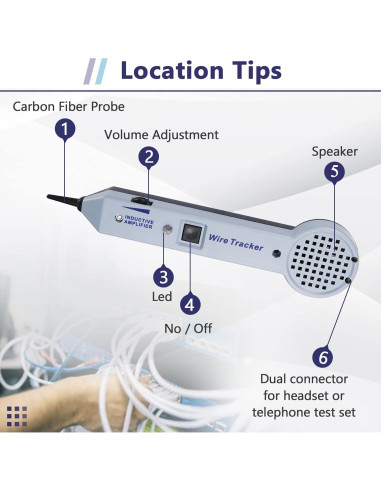 Kit de Generador de Tono Chaoos 200EP para Prueba de Cables