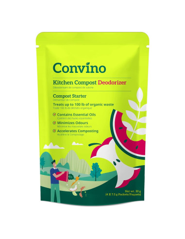 Iniciador de Compost Convino - 4 Sobres 25g - Reduce Olores