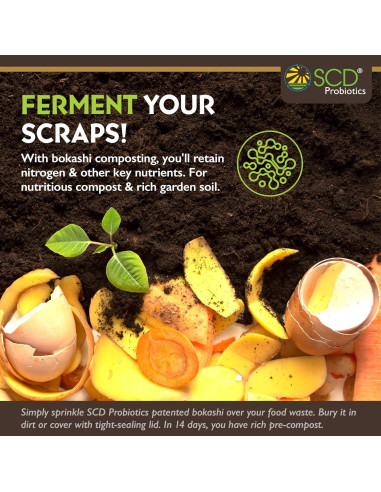 Iniciador de Compost Bokashi SCD Probiotics 0,91 kg