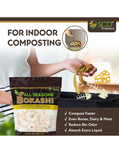 Iniciador de Compost Bokashi SCD Probiotics 0,91 kg
