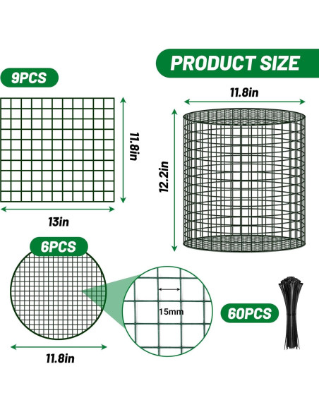3 Contenedores de Compostaje de Gusanos U0U 30x30 cm