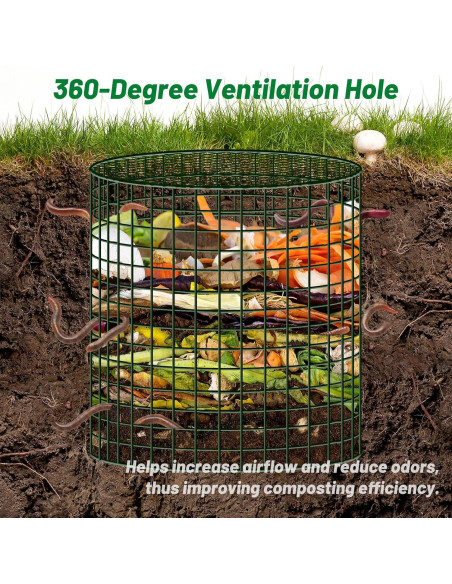 3 Contenedores de Compostaje de Gusanos U0U 30x30 cm