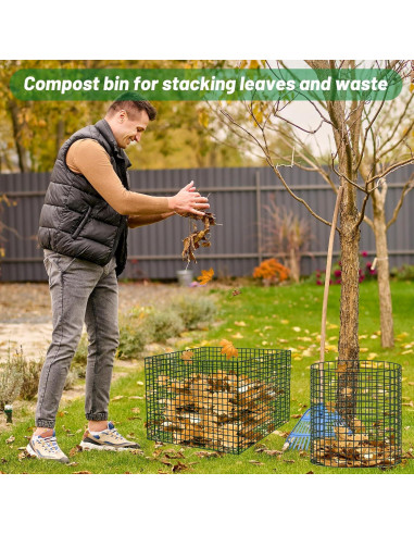 3 Contenedores de Compostaje de Gusanos U0U 30x30 cm