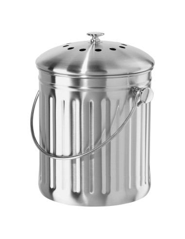 Cubo de Compostaje OGGI 3.8L Acero Inoxidable con Filtro