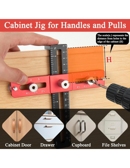 Plantilla de Perforación Ajustable ONLYFU para Gabinete Plantilla de Perforación Ajustable ONLYFU para Gabinete