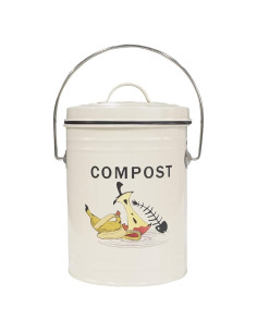 Cubo de Compostaje SOTECH 18,5x18,7x24 cm con Tapa