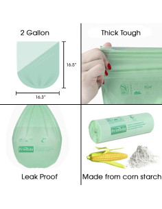 Bolsas Compostables Primode 2.6 Galones 300 Unidades 2