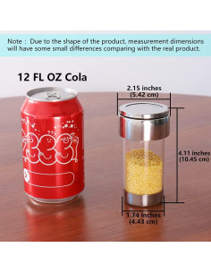 Shaker de Especias Newness Acero Inoxidable 110ml 2