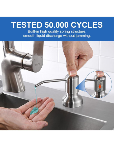 Dispensador de Jabón SonTiy Acero Inoxidable 17 oz 119 cm