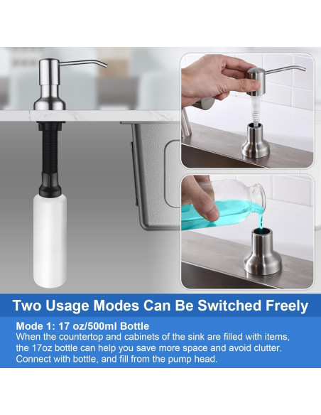 Dispensador de Jabón SonTiy Acero Inoxidable 17 oz 119 cm