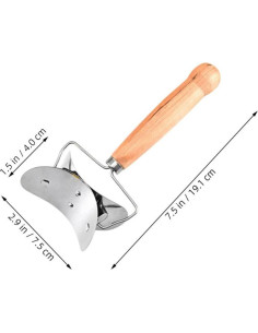 Cortador de Masa Manual STOBAZA Acero Inoxidable 19x7.5cm 2