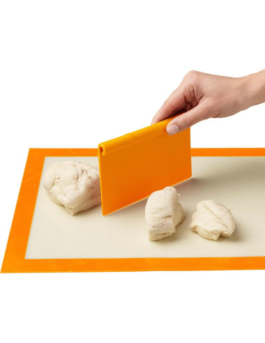 Raspador de Banco Chef'n - Juego de 3 Piezas de Acero y Plástico