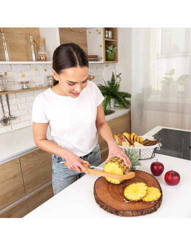 Cuchillo de Pan TYOARO de Madera Cereza 41 cm Serrado