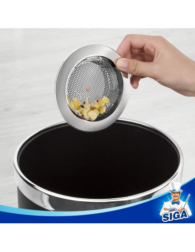 Colador de Fregadero MR.SIGA Acero Inoxidable 3 Piezas 11.2cm