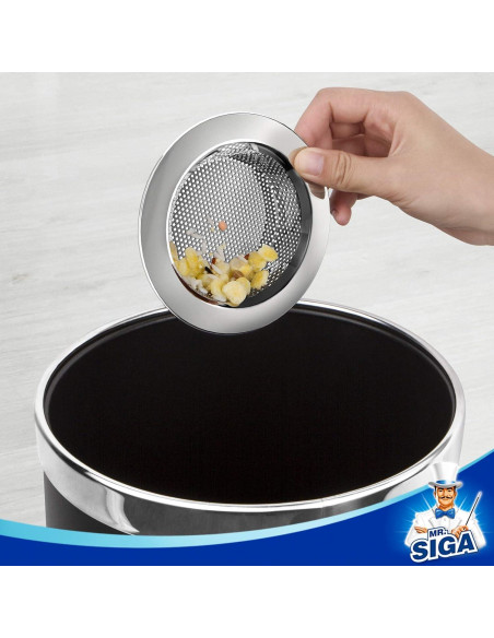 Colador de Fregadero MR.SIGA Acero Inoxidable 3 Piezas 11.2cm
