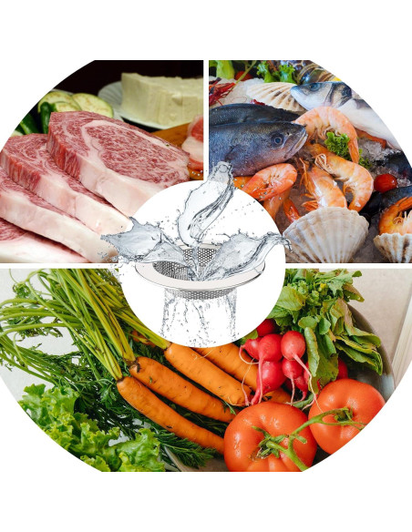 Colador de Fregadero MR.SIGA Acero Inoxidable 3 Piezas 11.2cm