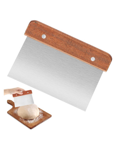 Raspador de Masa Acero Inoxidable FdcLixuvol 20x14cm