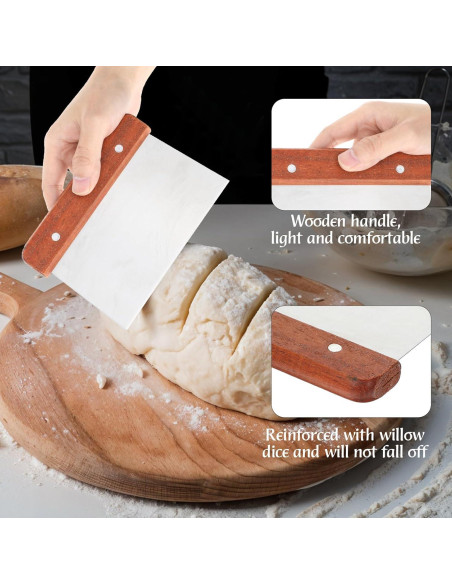 Raspador de Masa Acero Inoxidable FdcLixuvol 20x14cm