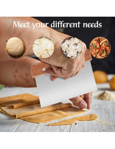 Raspador de Masa Acero Inoxidable FdcLixuvol 20x14cm