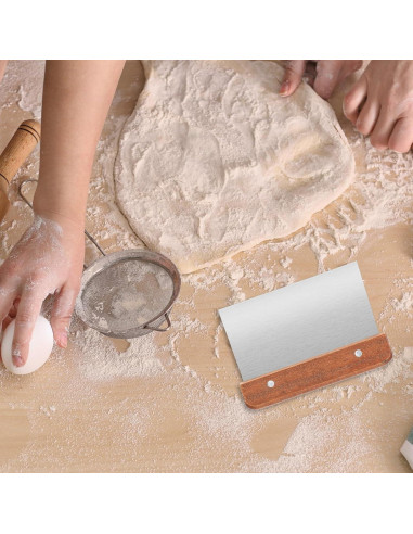Raspador de Masa Acero Inoxidable FdcLixuvol 20x14cm